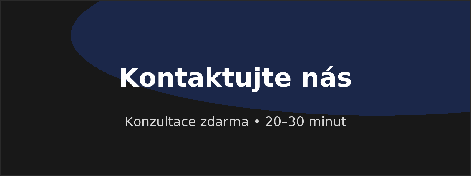 Kontaktujte nás – banner